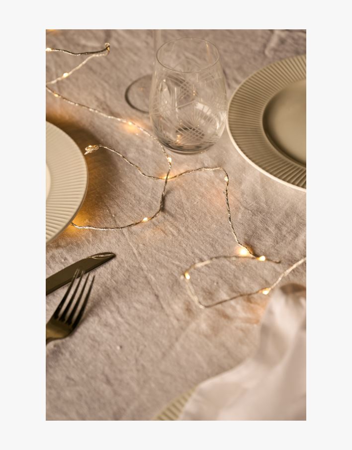 Led-valosarja hopea - 390 cm hopea - 1