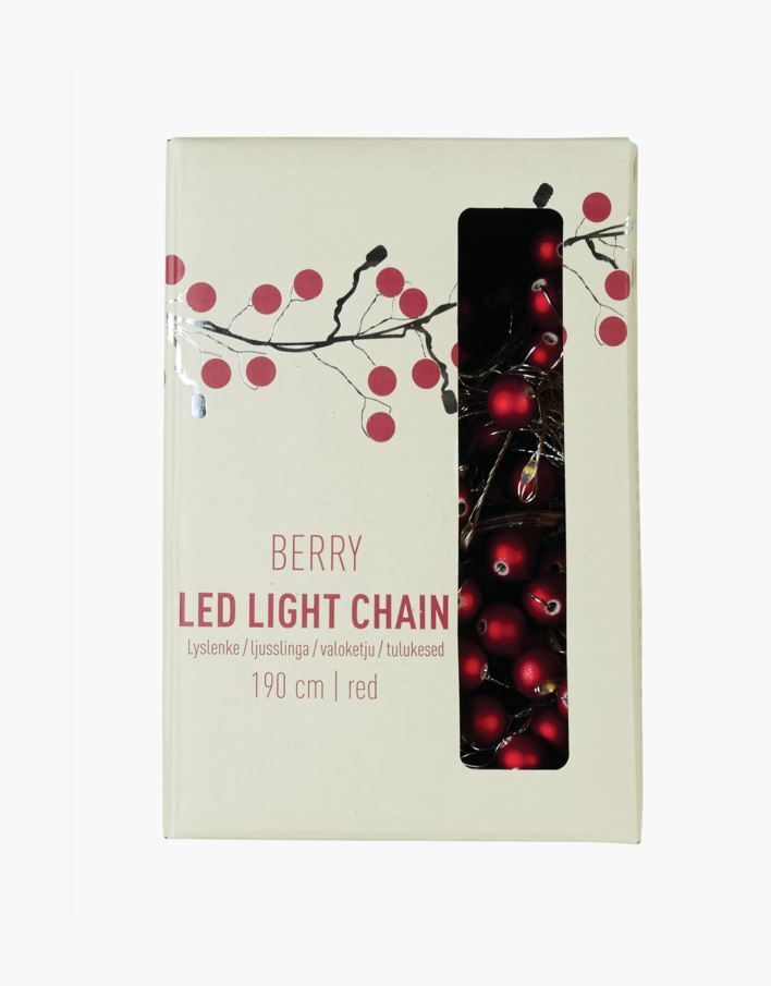 Led-valosarja punainen - 190 cm punainen - 1