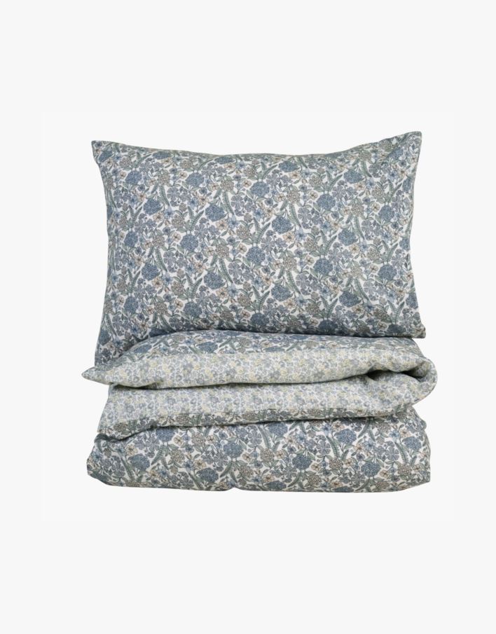 Flanellipussilakanasetti moniväri/sininen - 150x210 cm moniväri/sininen - 1