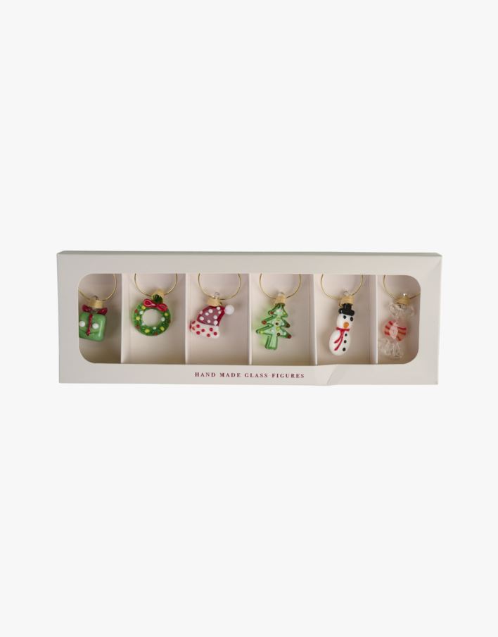 Lasimerkit moniväri - 2,5x5x0,2 cm moniväri - 1