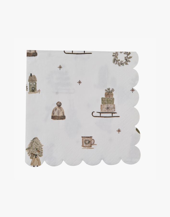 Paperiservetit vihreä - 33x33 cm vihreä - 1