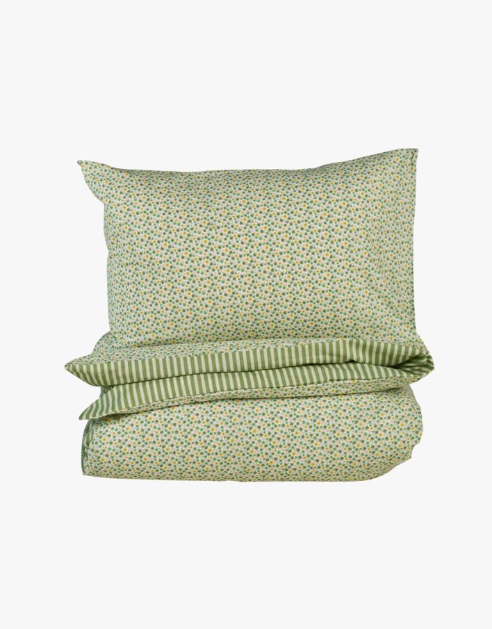 Pussilakanasetti puuvillaa moniväri/vihreä - 150x210+50x60 cm moniväri/vihreä - 1