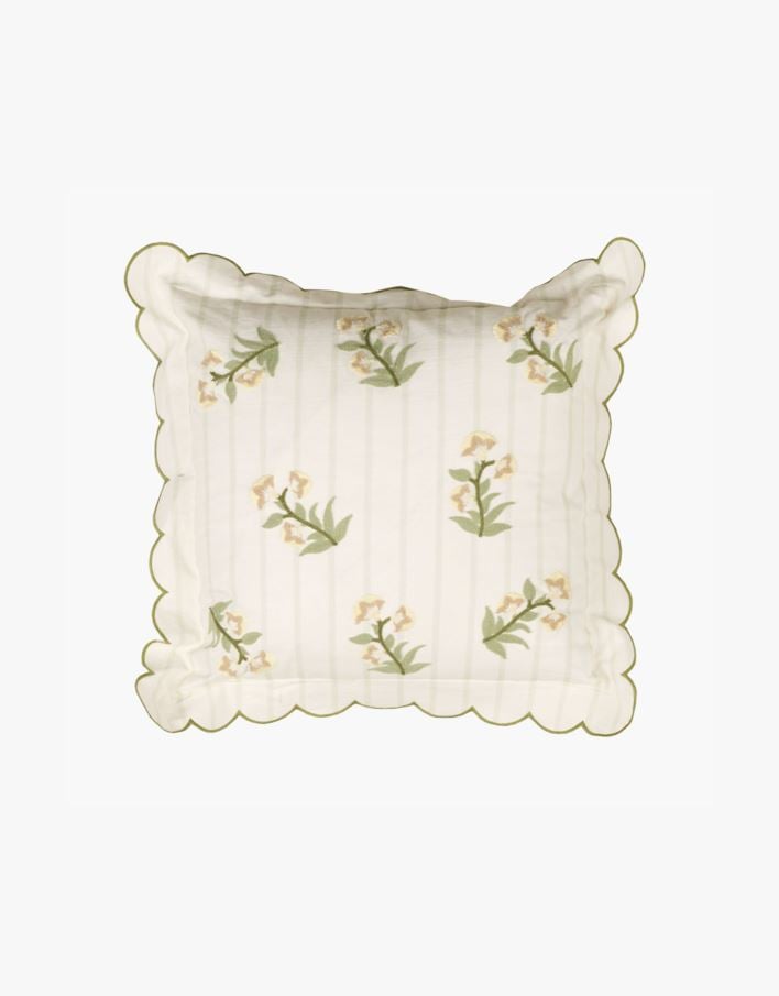 Koristetyynynpäällinen valkoinen - 45x45 cm valkoinen - 1