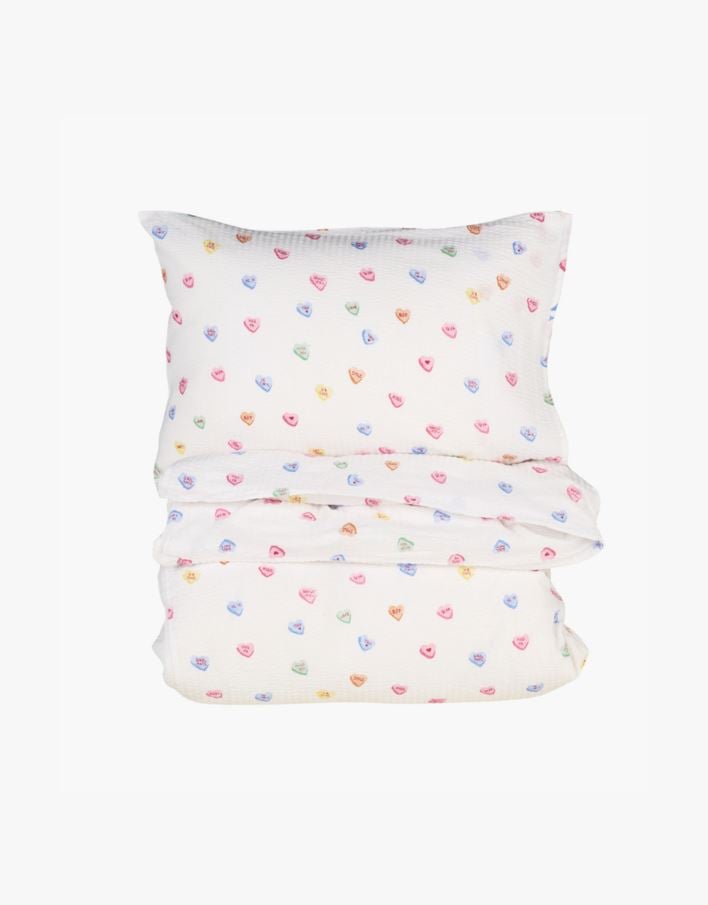 Pussilakanasetti kreppipuuvillaa moniväri - 150x210 cm moniväri - 1