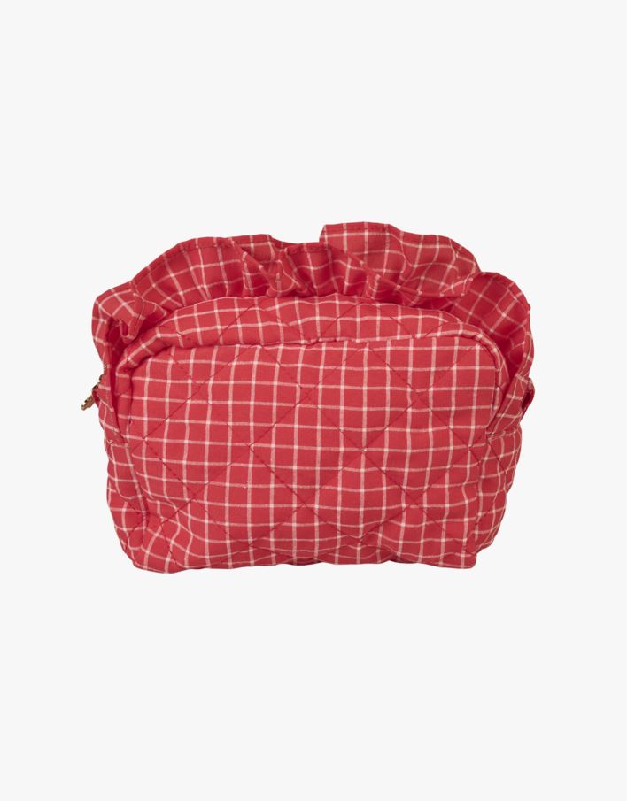 Keskikokoinen toilettilaukku punainen - 14x20 cm punainen - 1