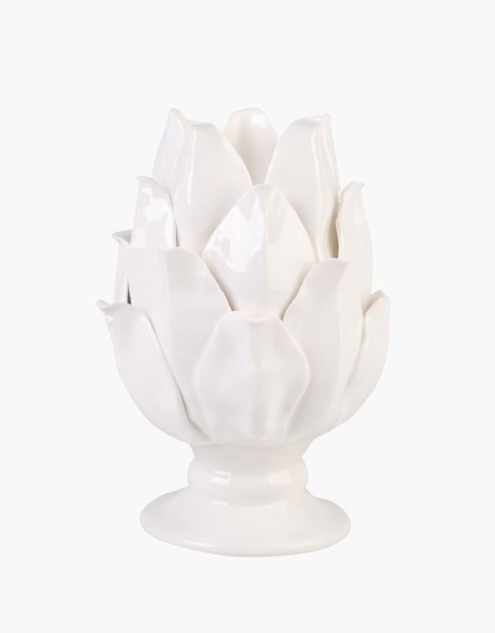 Kynttilälyhty valkoinen - 14x14x10 cm valkoinen - 1