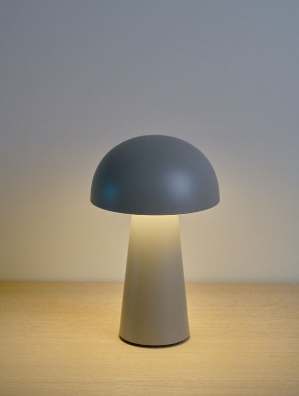 Led-pöytälamppu harmaanruskea - 2