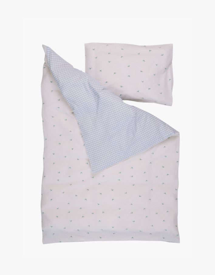 Pussilakanasetti vaaleansininen - 100x130 38x55 cm vaaleansininen - 1