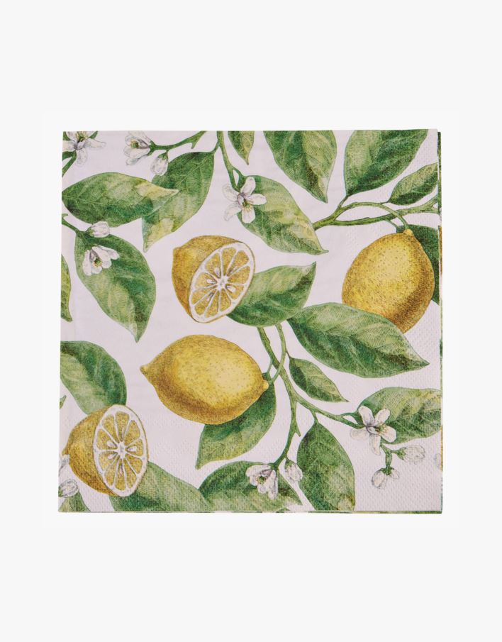 Paperiservetit moniväri/keltainen - 33x33 cm moniväri/keltainen - 1