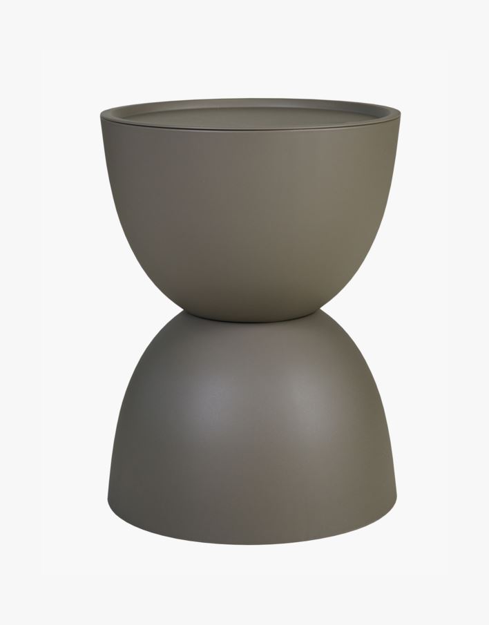 Puutarhapöytä harmaanruskea - h46 cm ø34 harmaanruskea  - 1