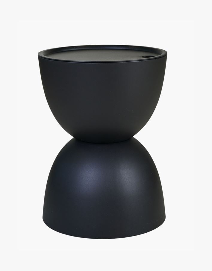 Puutarhapöytä musta - h46 cm ø34 musta - 1
