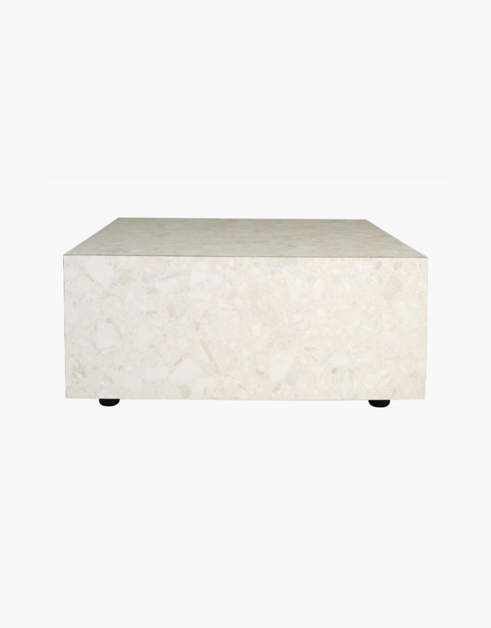 Sohvapöytä moniväri/beige - 75x75x35 cm moniväri/beige - 1