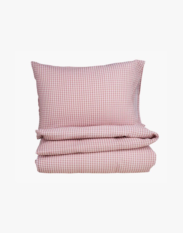 Pussilakanasetti kreppipuuvillaa roosa - 150x210 cm roosa - 1