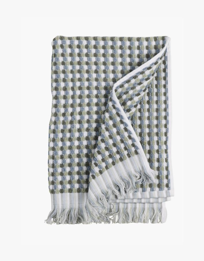 Pyyhe moniväri/vihreä - 50x70 cm moniväri/vihreä - 1