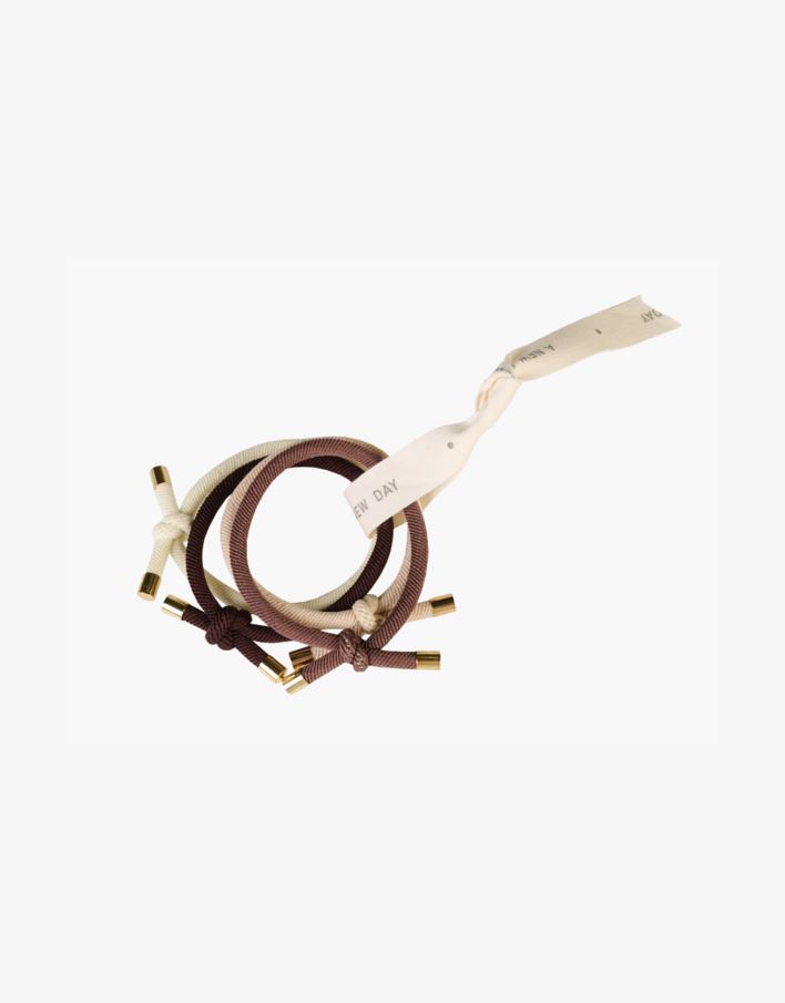 Hiuslenkit 4 kpl moniväri/beige - ø6cm moniväri/beige - 1