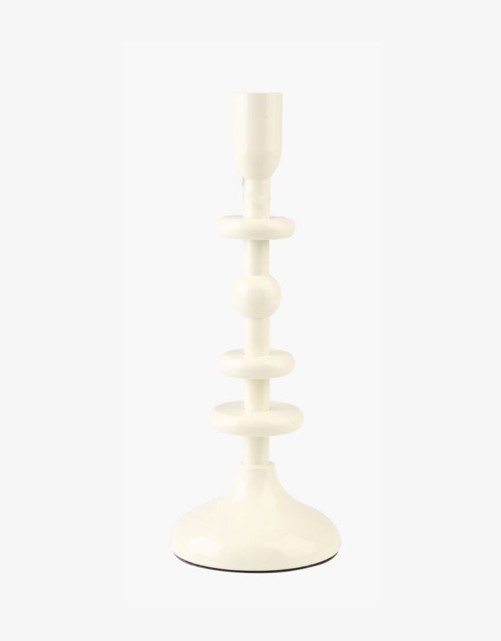 Kynttilänjalka luonnonvalkoinen - 9x9x23,5 cm luonnonvalkoinen - 1