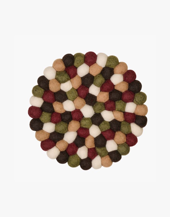 Pannunalunen viininpunainen - ø22 cm viininpunainen - 1