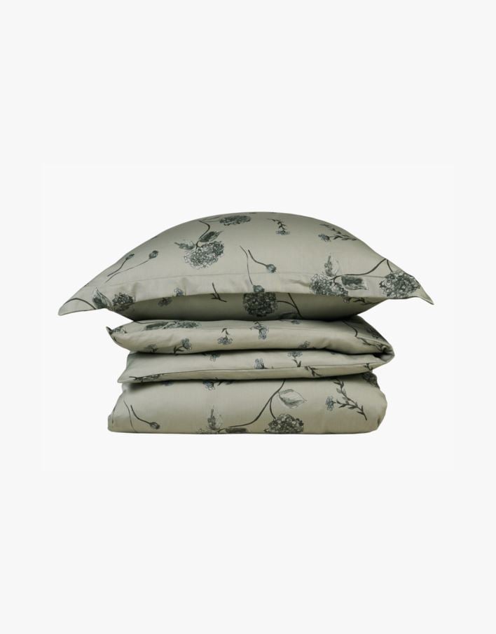 Pussilakanasetti satiinipuuvillaa vihreä - 150x210 cm vihreä - 1