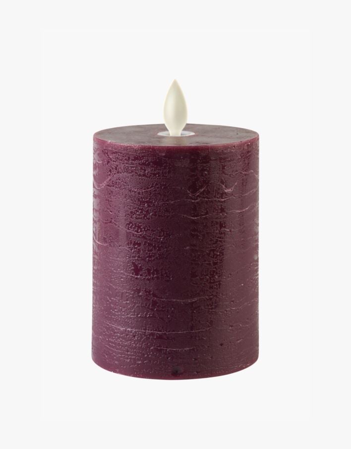 Led-pöytäkynttilä viininpunainen - 7,5x7,5x10 cm viininpunainen - 1