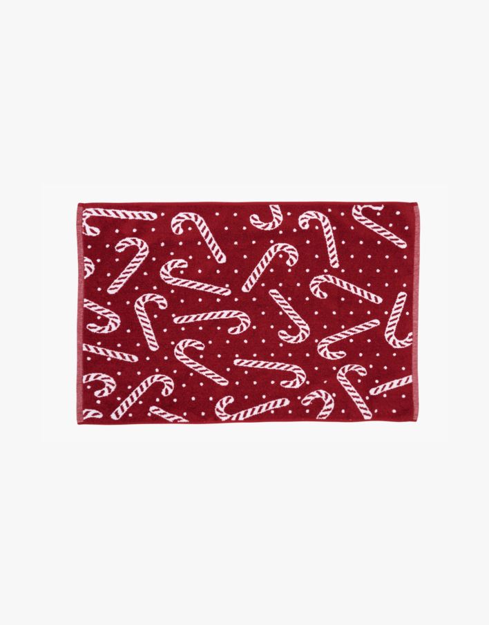 Kylpyhuoneenmatto moniväri/punainen - 50x80 cm moniväri/punainen - 1