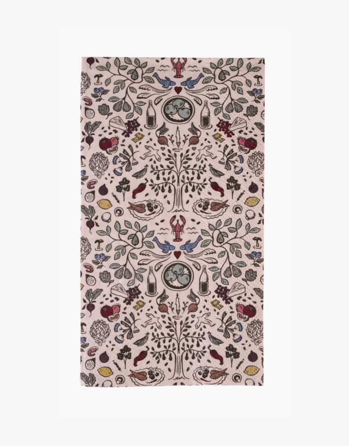 Ruokapaperiservetti moniväri - 33x42 cm moniväri - 1