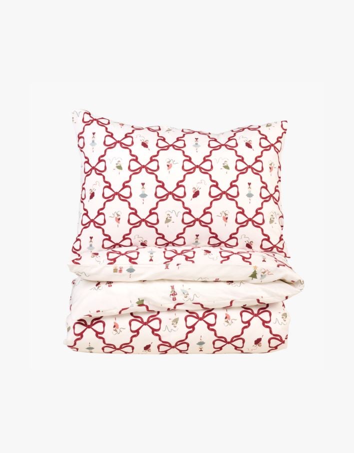 Pussilakanasetti puuvillaa moniväri/punainen - 150x210 cm moniväri/punainen - 1