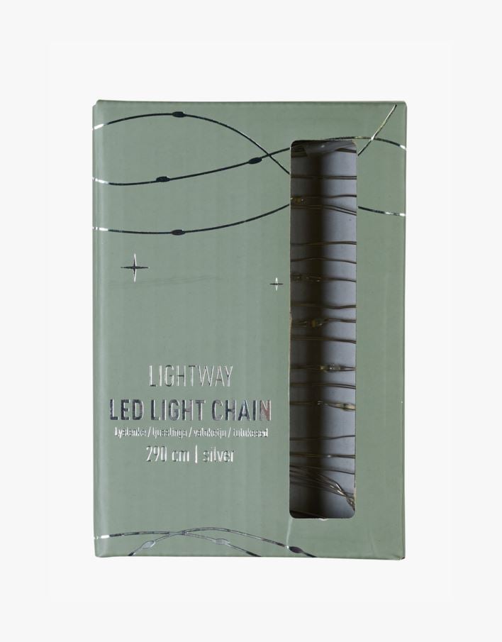 Led-valosarja hopea - 290 cm hopea - 1