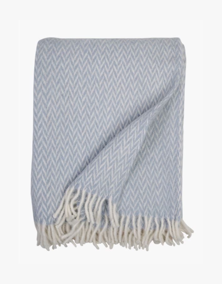 Villahuopa vaaleansininen - 130x170 cm vaaleansininen - 1