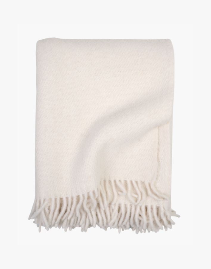 Villahuopa luonnonvalkoinen - 130x170 cm luonnonvalkoinen - 1