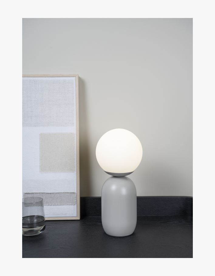 Pöytävalaisin harmaa - 15x15x34,5 cm harmaa - 1