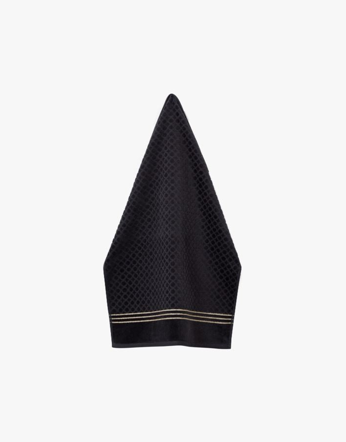 Pyyhe musta - 30x50 cm musta - 1