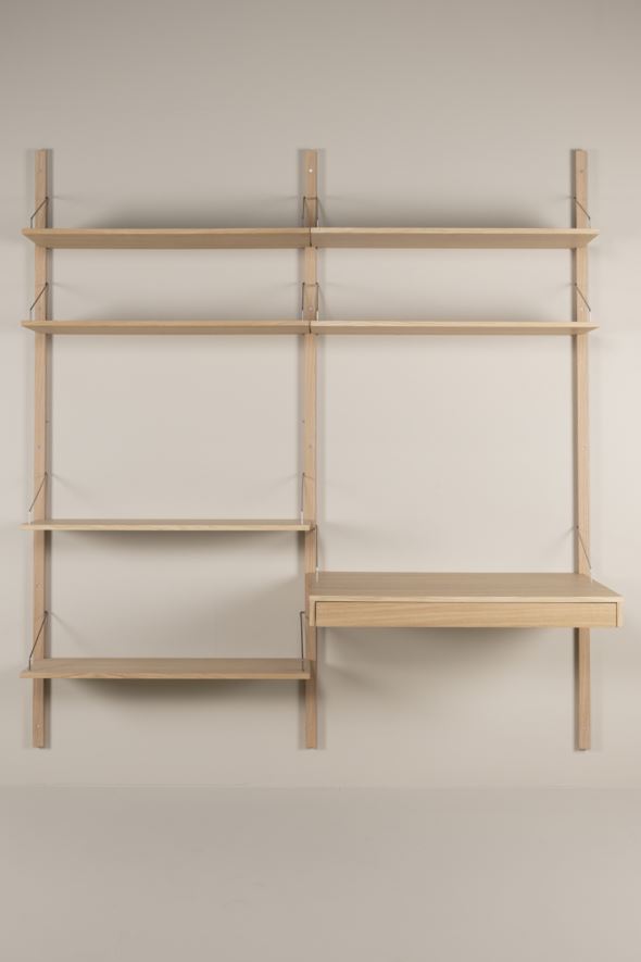 Hylly-yhdistelmä 7 luonnonväri - 220x204 cm luonnonväri - 1