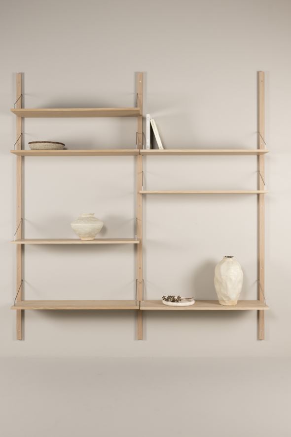 Hylly-yhdistelmä 6 luonnonväri - 220x204 cm luonnonväri - 1