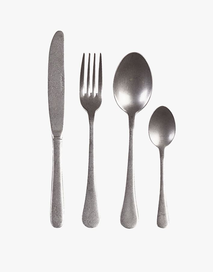 Aterimet, 4 osaa teräs - 14x6 cm teräs - 1