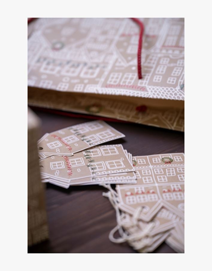 Pakettikortti 12kpl luonnonväri - 9 cm luonnonväri - 1