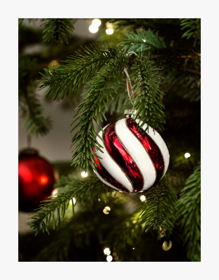 Joulupallo moniväri/punainen - 10x10x10 cm moniväri/punainen - 1