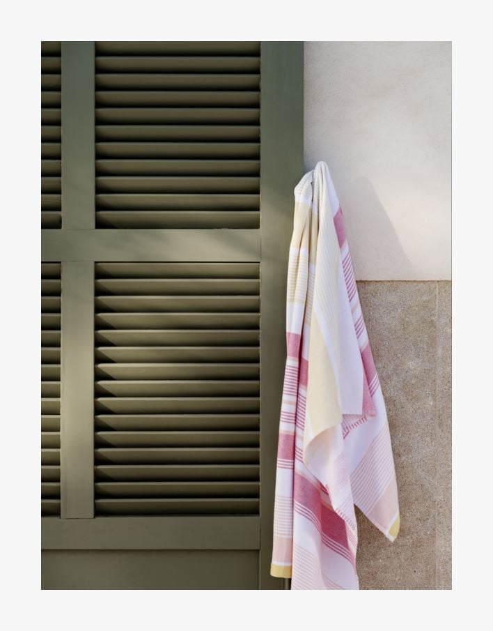 Kylpypyyhe moniväri/keltainen - 75x150 cm moniväri/keltainen - 1