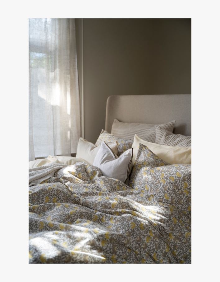 Flanellipussilakanasetti moniväri/keltainen - 230x220 cm moniväri/keltainen - 1