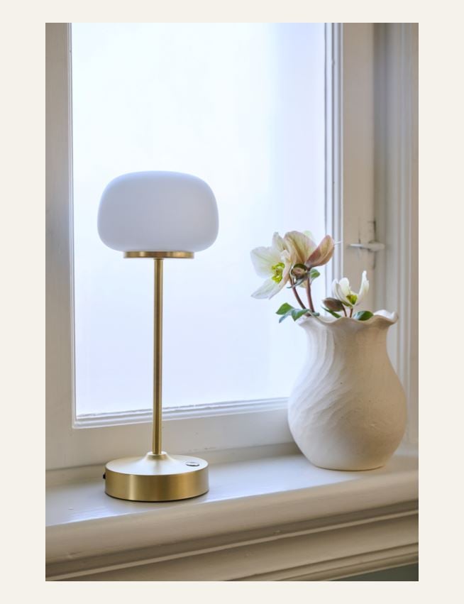 Led-pöytälamppu messinki - 2
